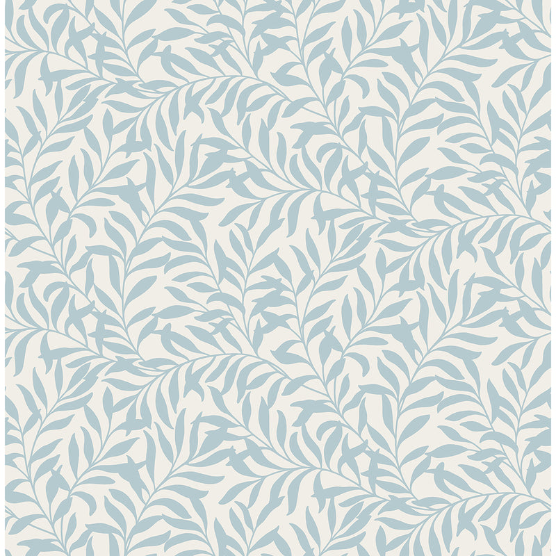 Salix Light Blue Leaf Wallpaper