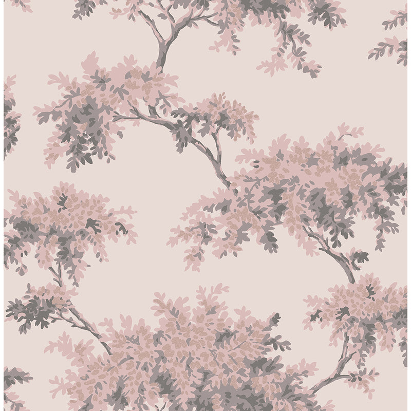 Ashdown Pink Tree Wallpaper M1670