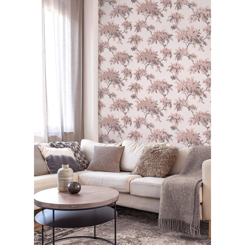 Ashdown Pink Tree Wallpaper M1670