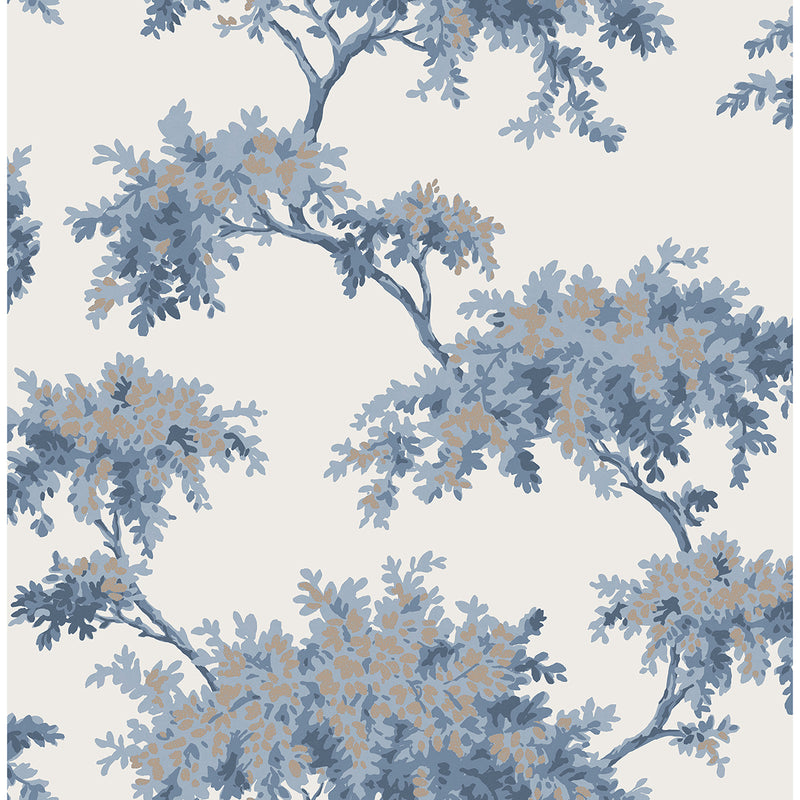 Ashdown Dark Blue Tree Wallpaper M1672