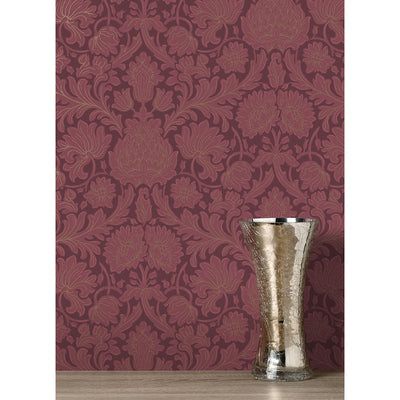 Bamburg Red Floral Wallpaper M1680