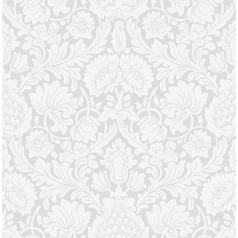 Bamburg Grey Floral Wallpaper M1683