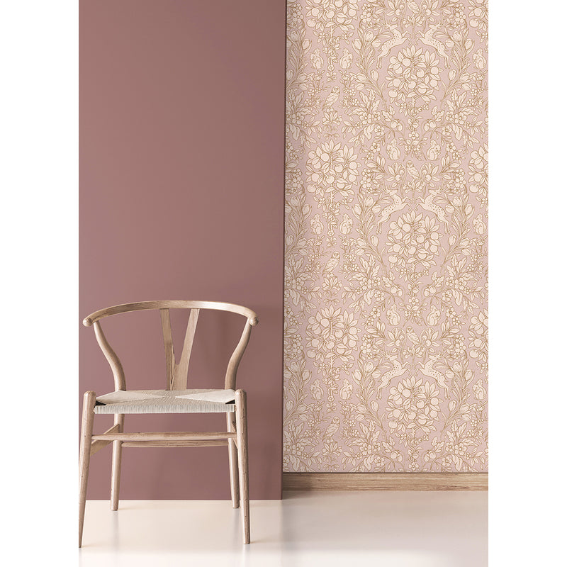 Richmond Pink Floral Wallpaper