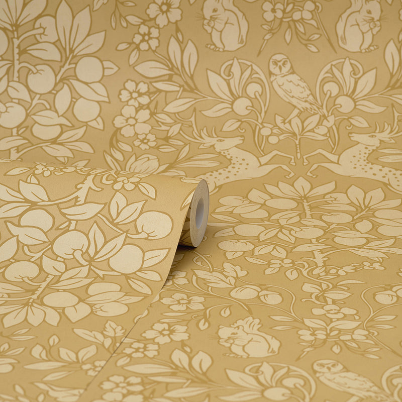 Richmond Mustard Floral Wallpaper