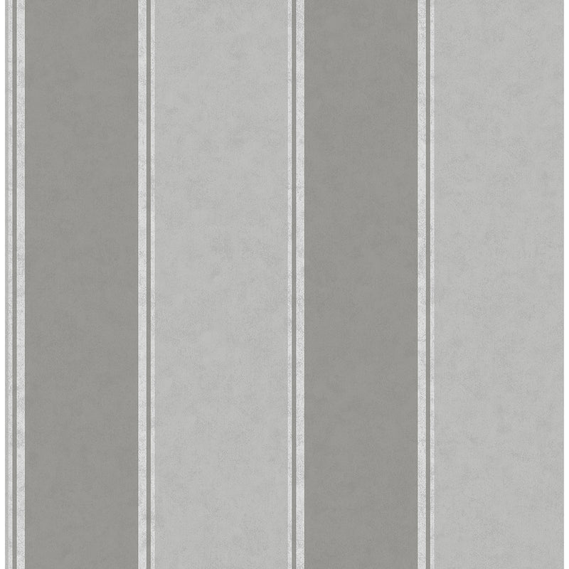 Rydia Grey Stripe Wallpaper