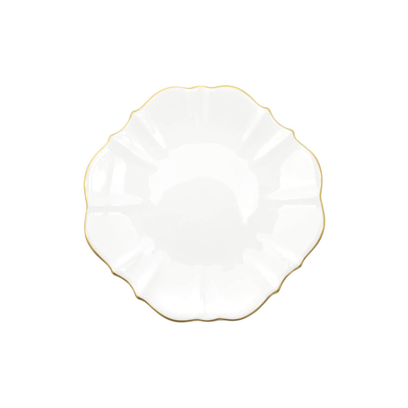 Amelie - Brushed Gold Rim Bread Plate