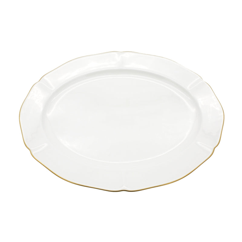 Amelie - Brushed Gold Rim Platter