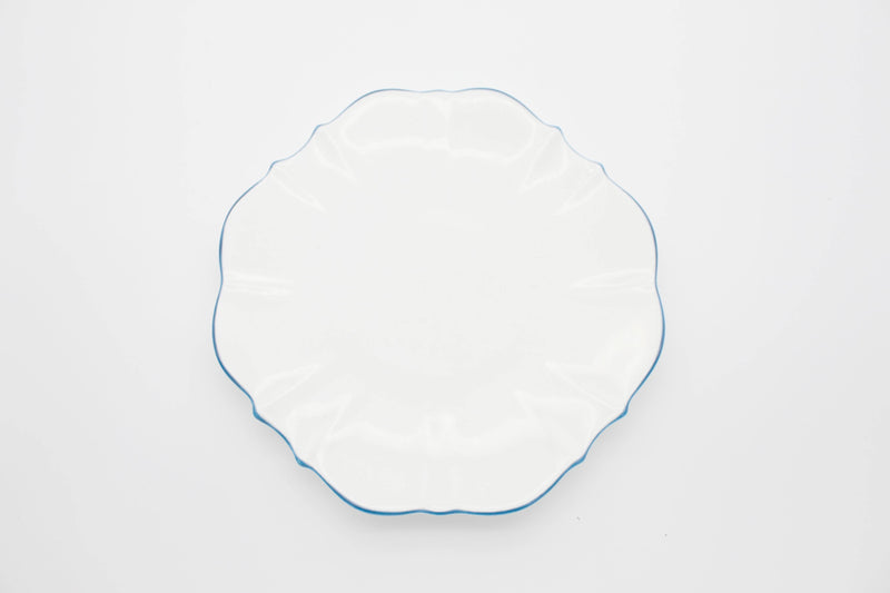 Amelie - Royal Blue Rim Dinner Plate