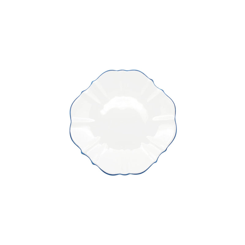 Amelie - Royal Blue Rim Bread Plate