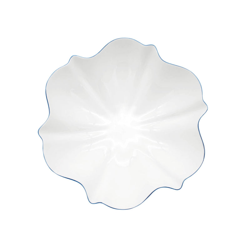 Amelie - Royal Blue Rim Serving Bowl