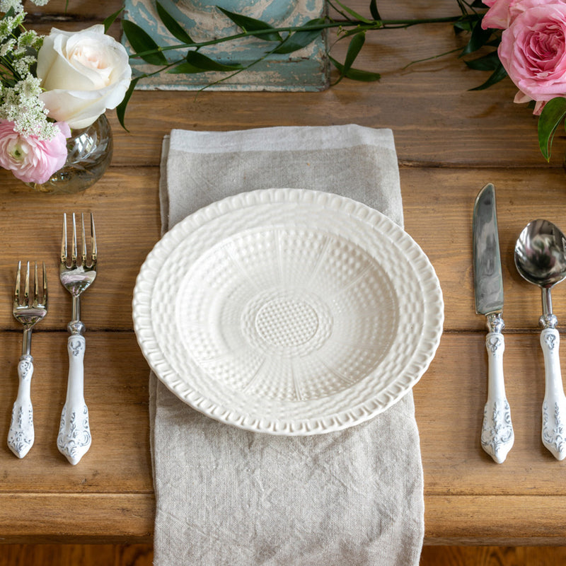 Creamware Basketweave Salad Plate from the Park Hill Café Collection