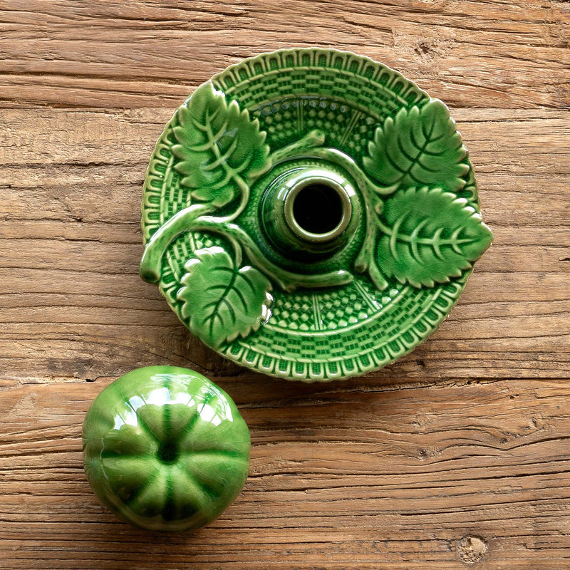 Green Glazed Toothpick Holder