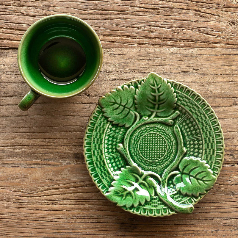 Park Hill Collection Green Glazed Tea Cups & Saucers Set/4 – A Colorful  Farmhouse