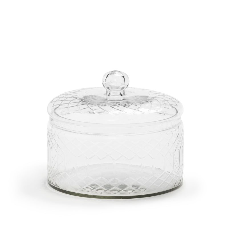 Small Carraway Etched Glass Canister by Park Hill Collection