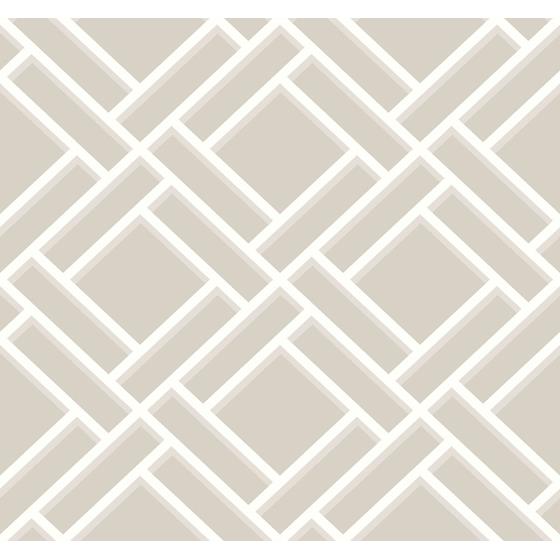 Block Trellis in Grey by Lillian August Wallpaper by Wallquest