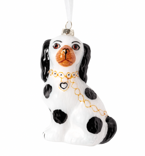 Darling Gift Topper Staffordshire Dog in Black