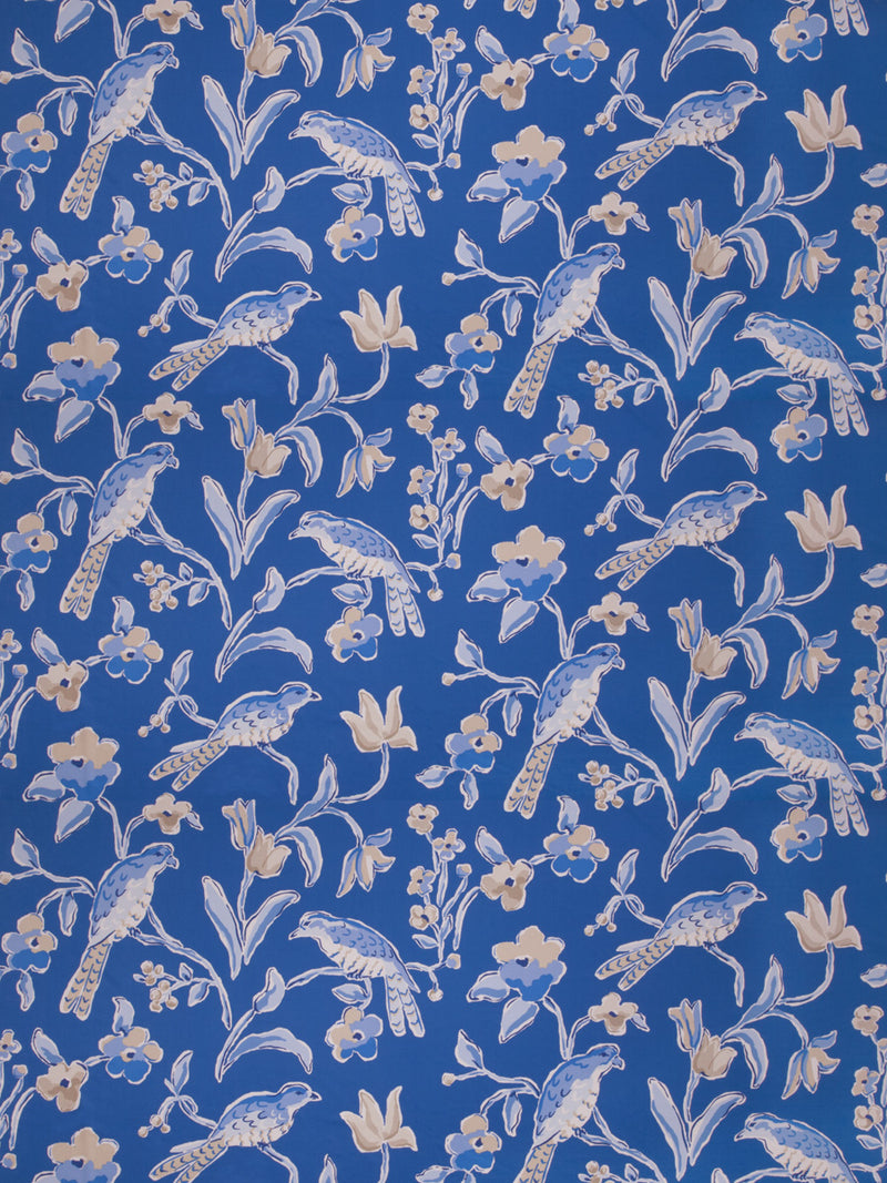 Peregrine Navy Wallpaper by Dana Gibson  Beautiful Floral and Bird Navy Wallpaper