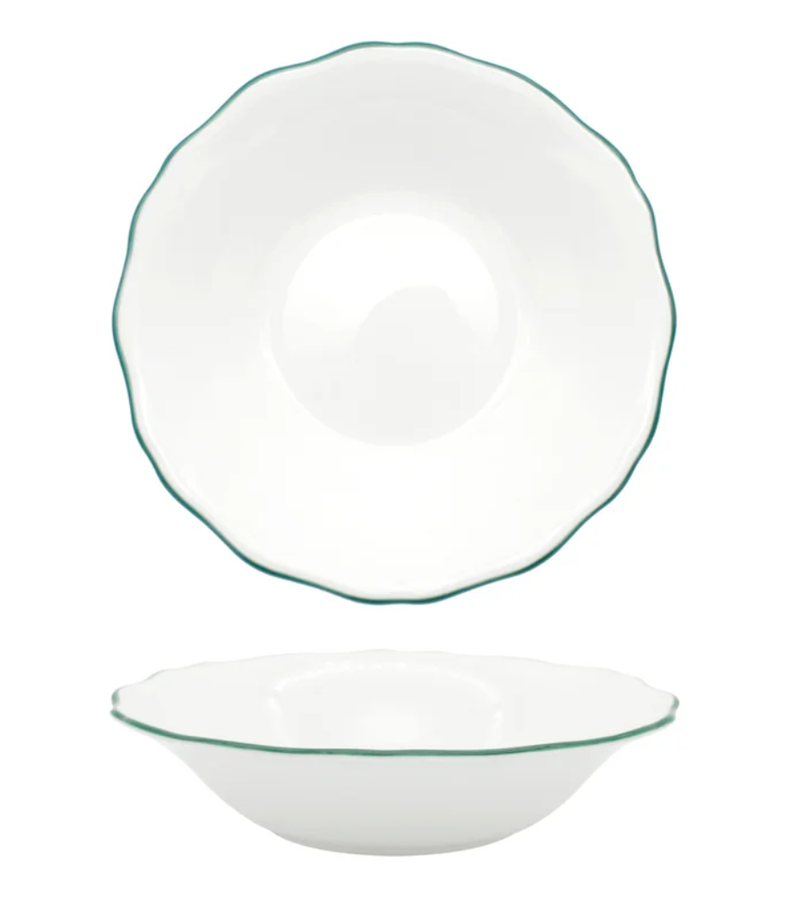 Amelie - Forest Green Rim Bowl